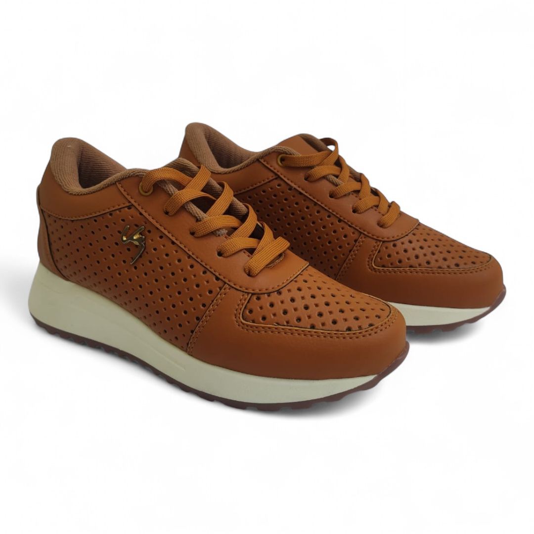 Tenis Mujer VL6 Miel