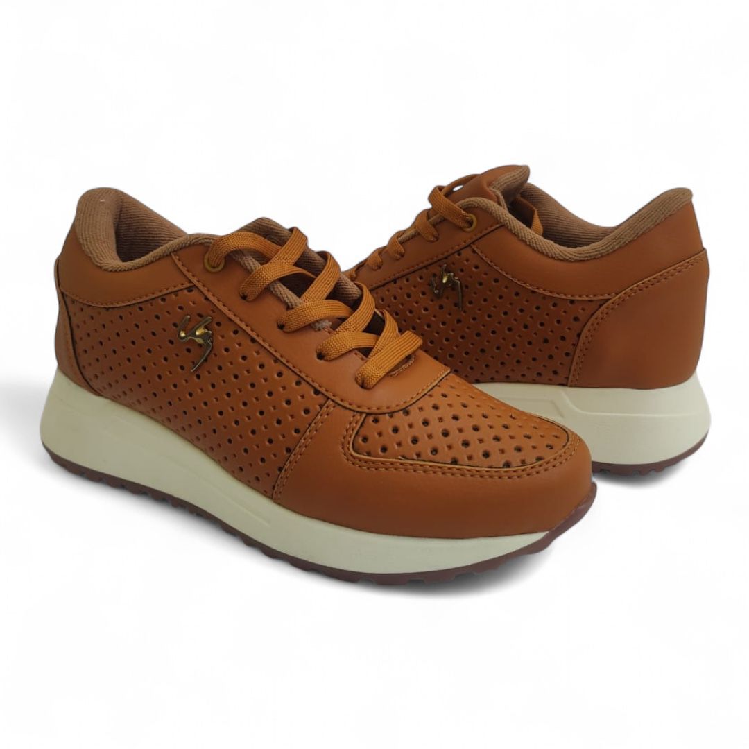 Tenis Mujer VL6 Miel
